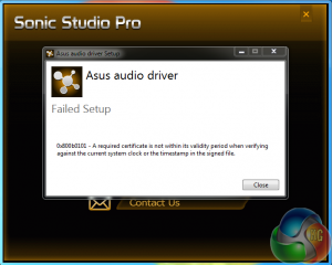 failed driver install