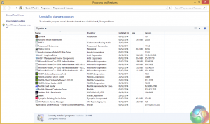 6 List of installed software