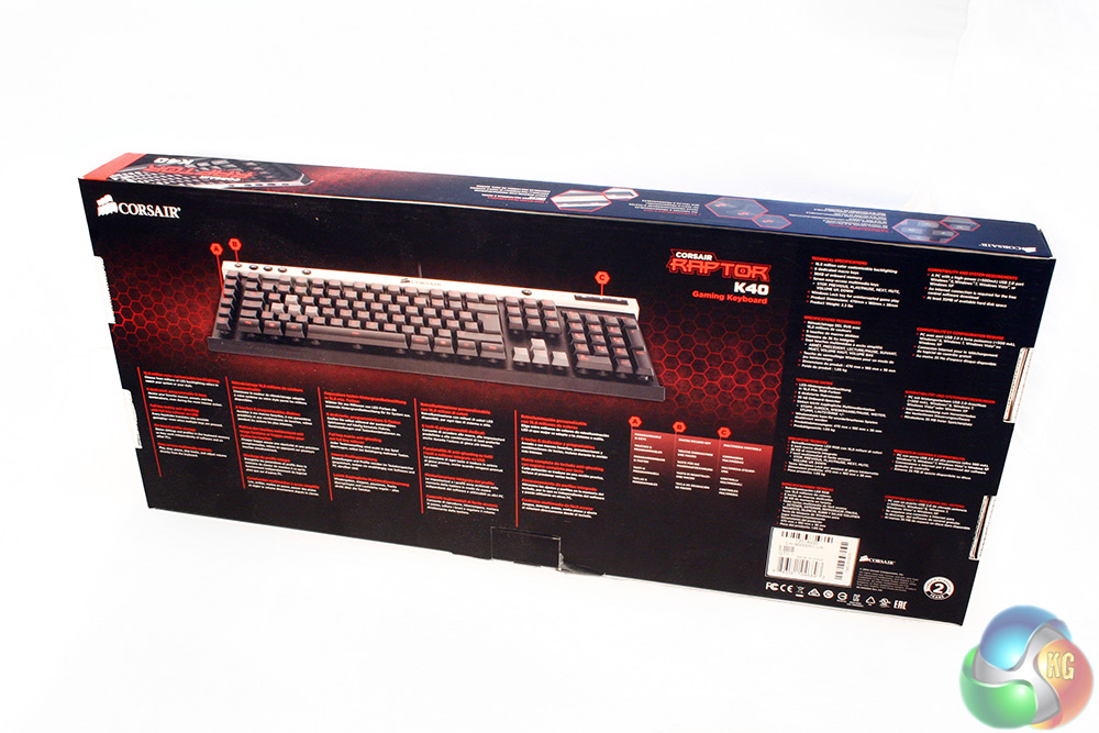 Corsair Raptor gaming keyboard |