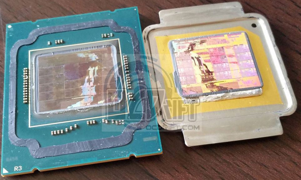 intel haswell e delidded Intel Core i7 5960X ‘Haswell E’ de lidded: interesting discoveries made