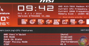 A10-7800 45W BIOS enabled