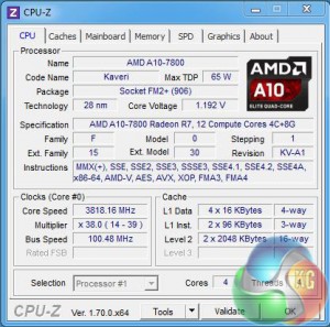 A10-7800 CPU-Z