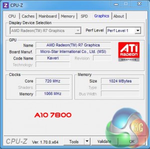 A10-7800 CPU-Z graphics
