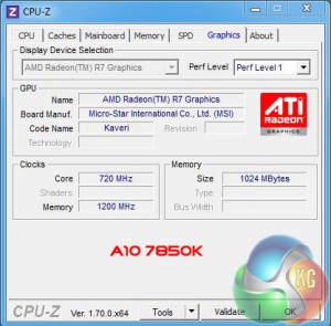 A10-7850K CPU-Z graphics