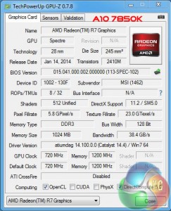 A10-7850K GPU-Z