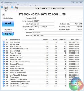 Seagate 6TB Enterprise CrystalDiskInfo