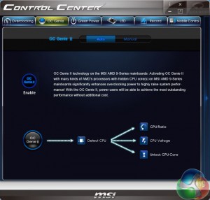 5 MSI Control Centre OC Genie