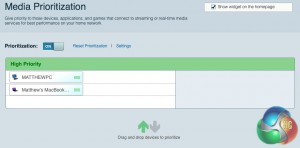 Linksys Smart WiFi Media Prioritization