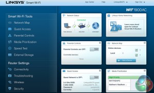 Linksys Smart WiFi Widgets