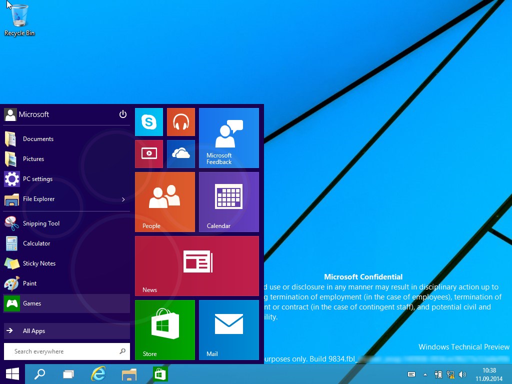 Windows 9 Screenshots Microsoft To Return Fully Fledged Desktop Kitguru