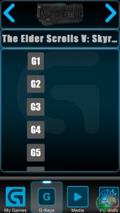 ARX Control App G-Keys