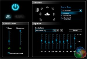 Corsair Software Surround Settings