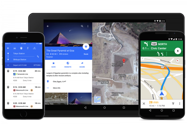 The new Google Maps app
