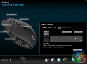 Logitech Software Pointer Settings