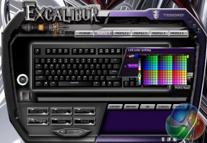 Tesoro Software Color Selection