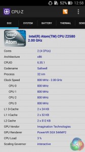 Z2580 system on chip details