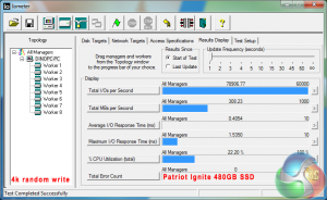 iometer write 4k