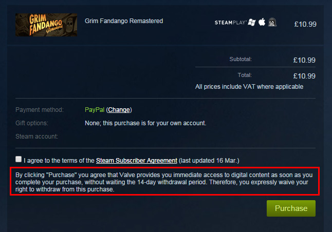 can you refund a steam game to paypal