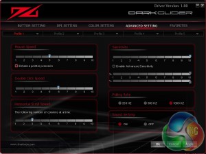 DarkGlider Advanced Settings