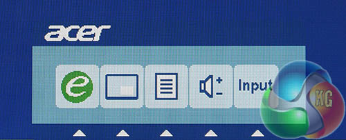 Acer S27 Main OSD