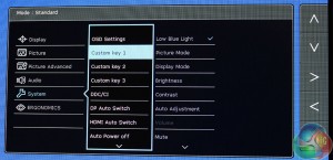 BenQ GW Custom Key 1