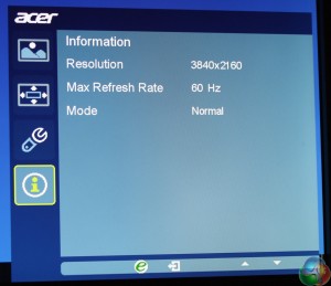 Acer OSD Info