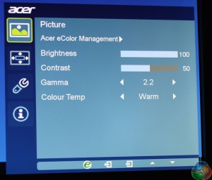 Acer OSD Picture