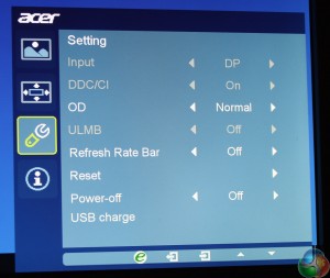 Acer OSD Setting