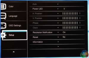 Philips 241P OSD Setup