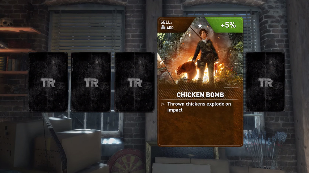 rise of the tomb raider cards how to use