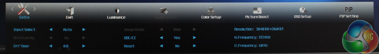AOC U32 OSD Extra