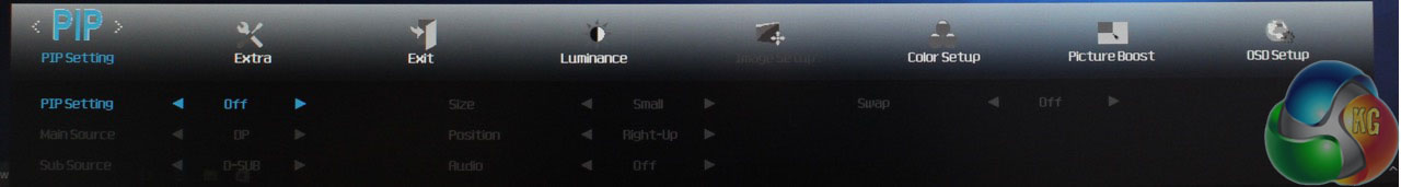 AOC U32 OSD PIP
