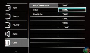 Philips OSD Colour temp