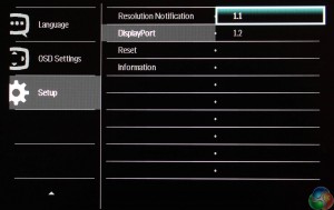 Philips OSD DisplayPort