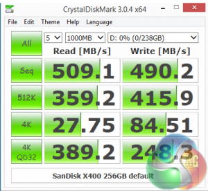 CrystalDiskMark default
