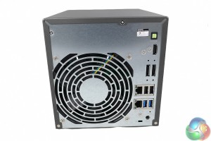 Asustor AS6104T rear panel