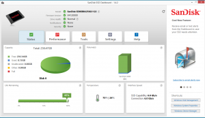 SSD Dashboard Status