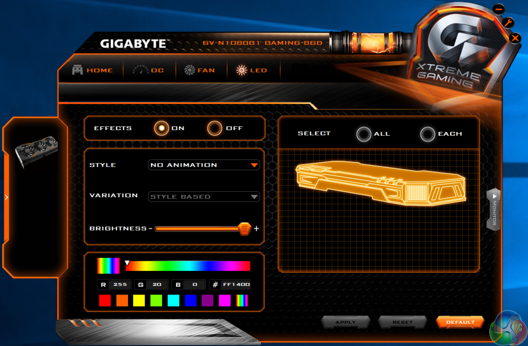 Gigabyte GTX 1080 G1 Gaming RGB Review | KitGuru- Part 2
