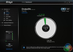 Drobo-5N-NAS-Review-on-KitGuru-Dashboard-Dual-Disk-Failure-Protect