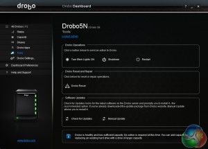 Drobo-5N-NAS-Review-on-KitGuru-Dashboard-Tools