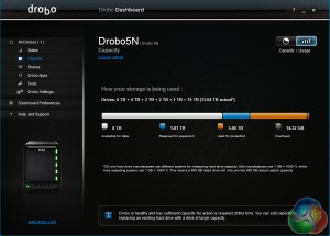 Drobo-5N-NAS-Review-on-KitGuru-Dashboard-Usage