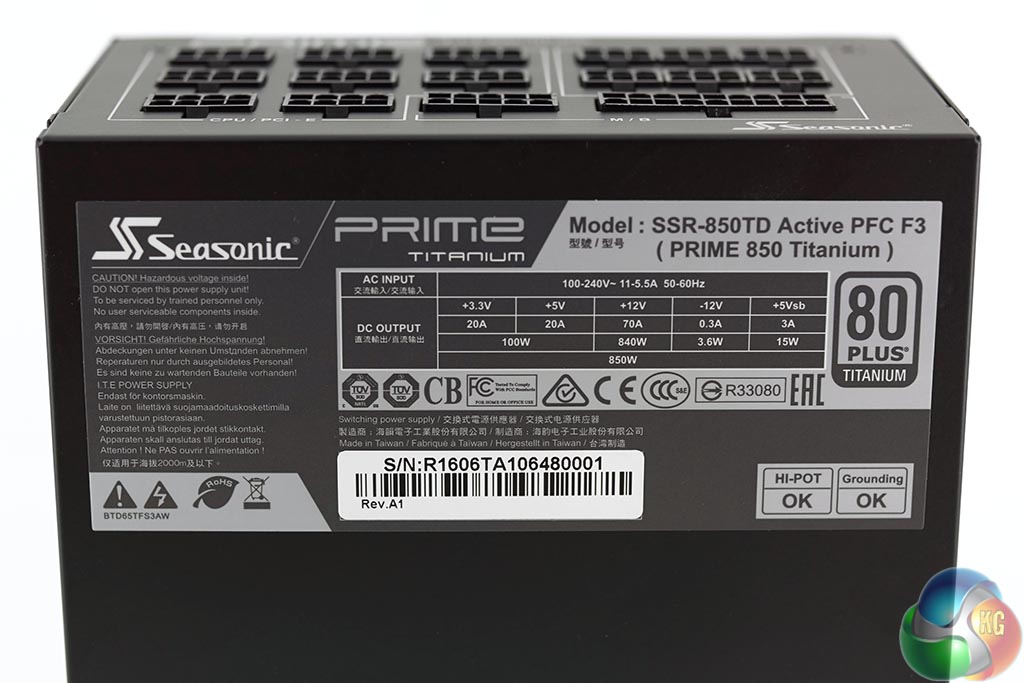 Seasonic Prime Ultra Titanium 1000W Power Supply Review