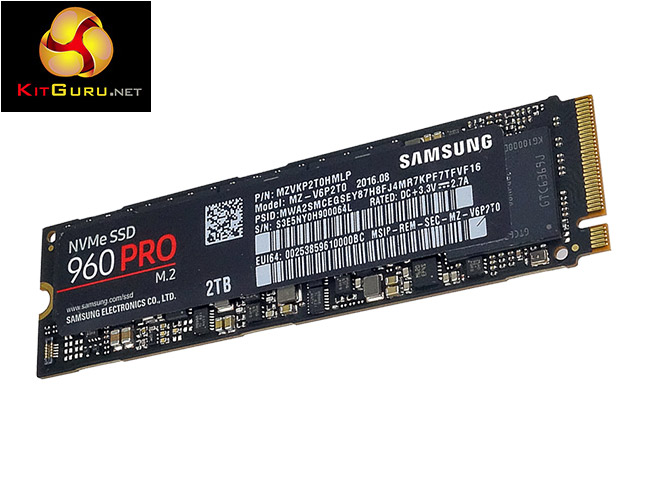 Samsung SSD960 PRO 2TB M.2 PCIe NVMe SSD Review