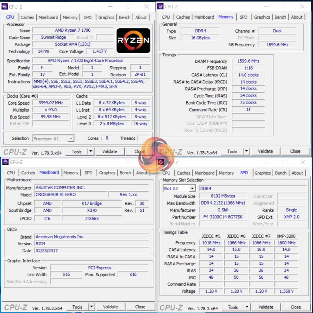 AMD Ryzen 7 1700 Octa Core Processor 3.0 - 3.7 GHz, Socket AM4, 65W CPU