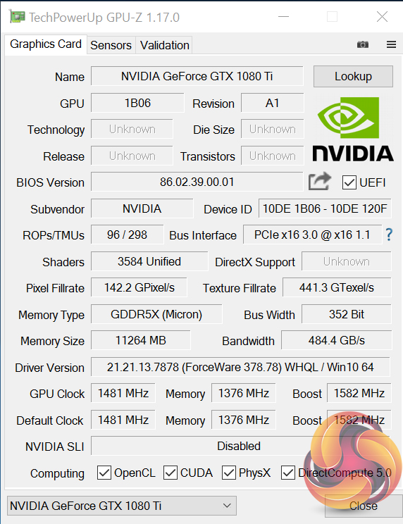 Nvidia GTX 1080 Ti Founders Edition 11GB Review KitGuru