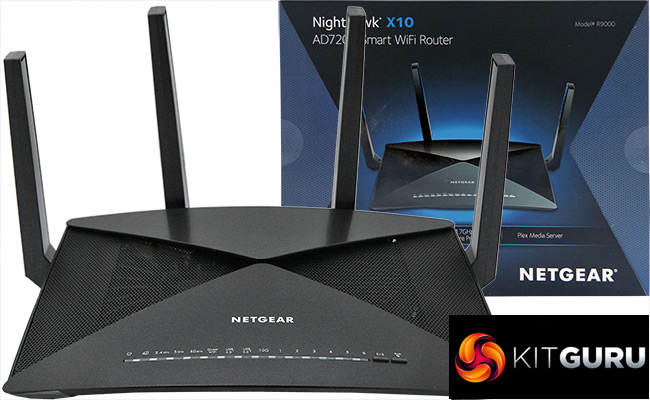 ide bomuld platform NETGEAR Nighthawk X10 R9000 AD7200 802.11ad Wireless Router | KitGuru