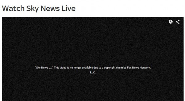 Sky News live stream shut down by DMCA from Fox News - KitGuru