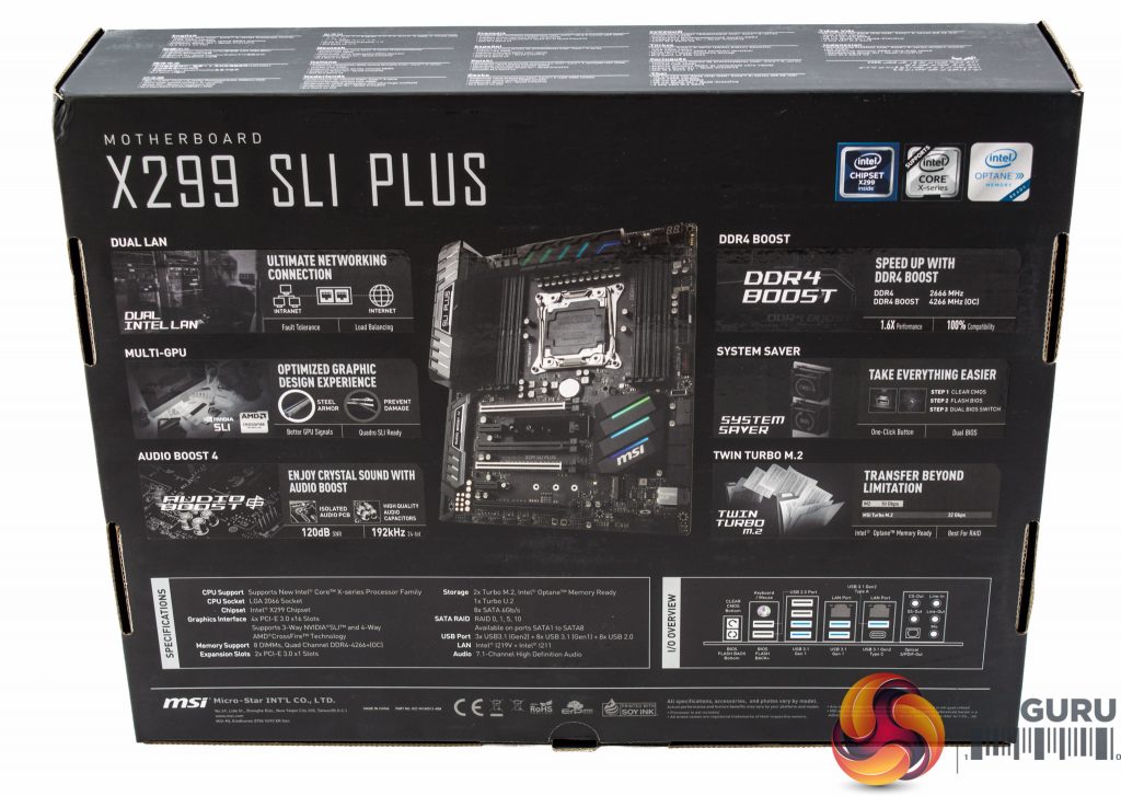 MSI X299 SLI Plus Motherboard Review KitGuru Part 2