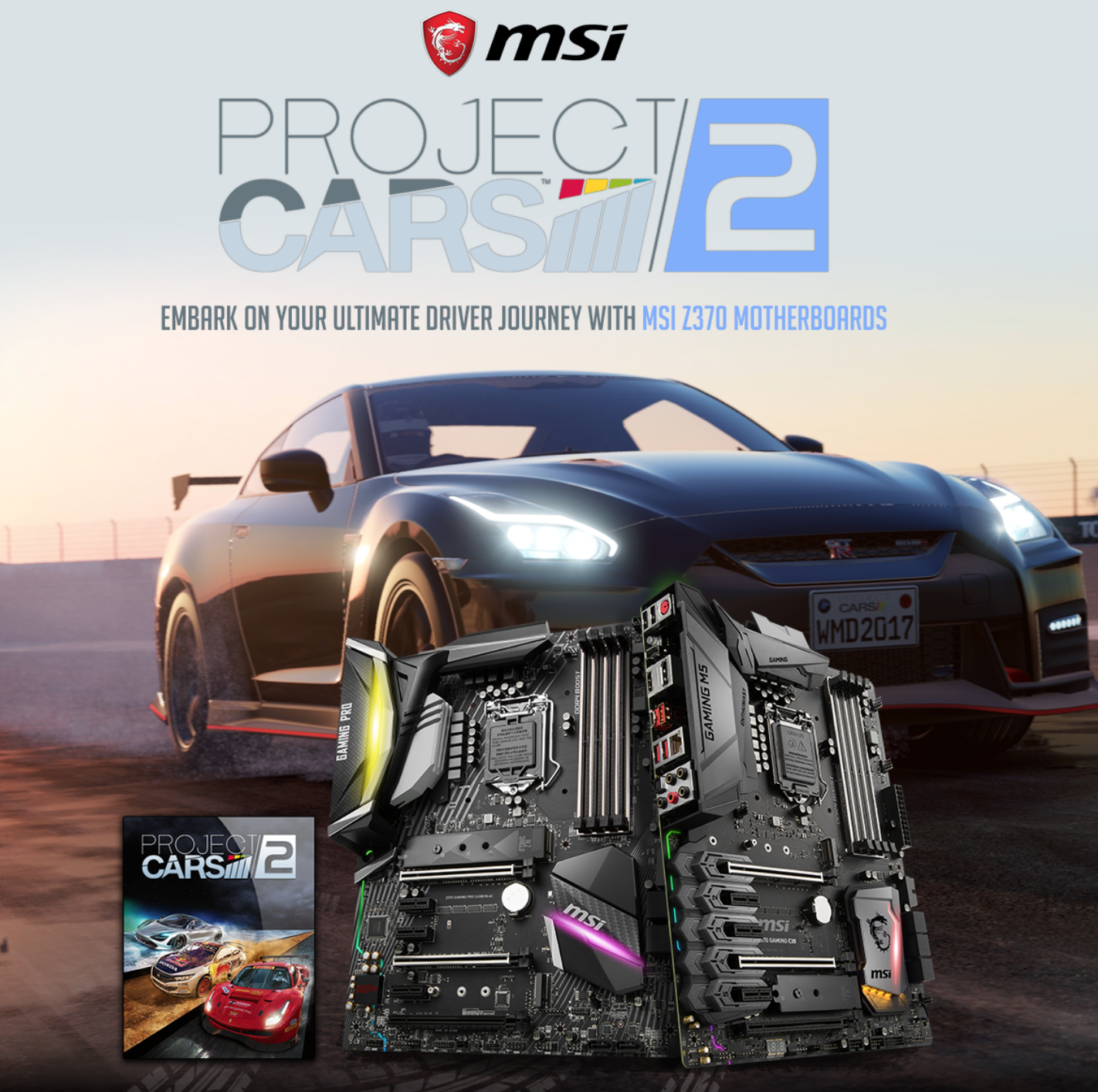 MSI is bundling free Project CARS 2 codes with Z370 motherboards KitGuru