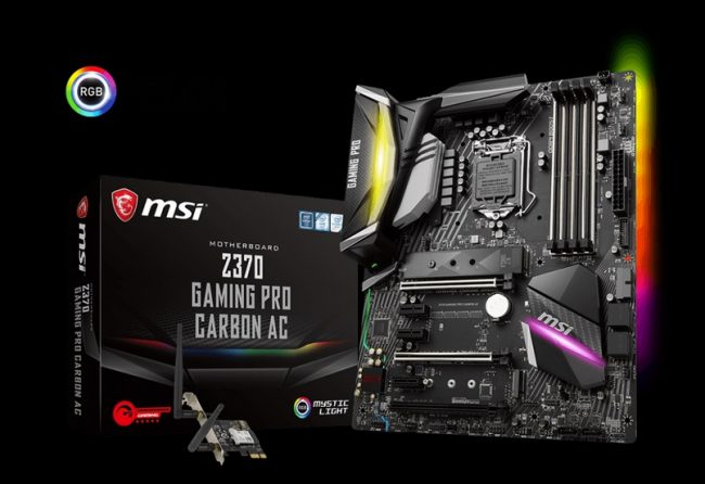 Z370 GAMING PRO CARBON + Core i7 8700K-